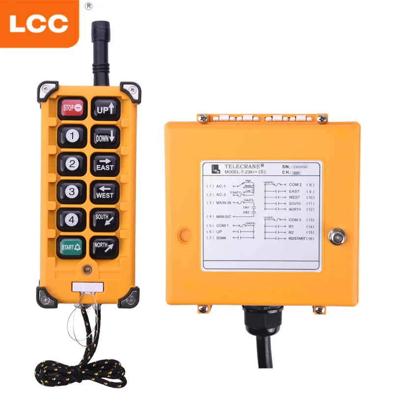 

F23-A++ industrial wireless crane push button remote control for electric hoist