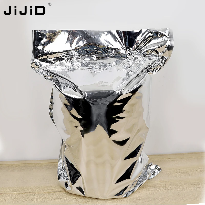 

JiJiD Food Grade Vacuum Heat Sealable Aluminum Foil Bag Open Top Mylar Foil Packing Pouches Bulk Food aluminum Bags