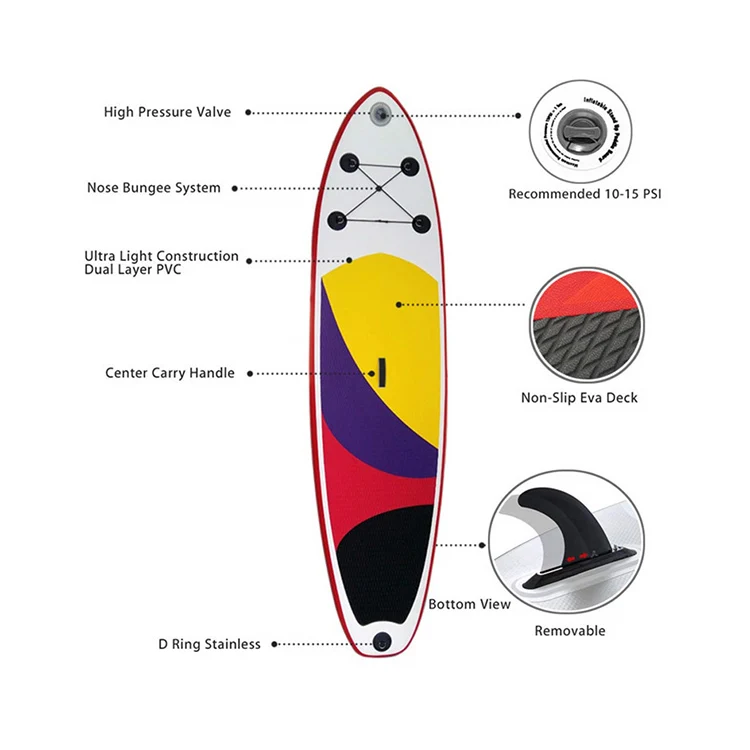 

2021 Newest Hot Sell adults inflatable professional stand up paddle surfboard board, Customized color