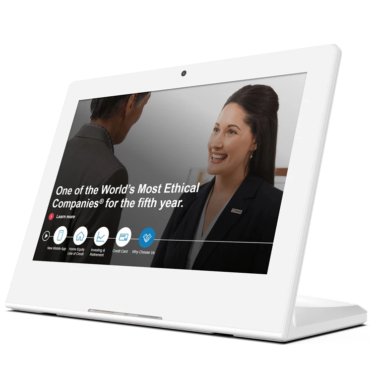 

Cheaper price 10" L-shaped touch screen Wifi Android 6.0 Lcd Advertising Display Player/Ad Display Smart LCD TV digital signage