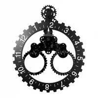 

OXGIFT Wholesale Metal plastic Mechanical gear wall clocks home decoration