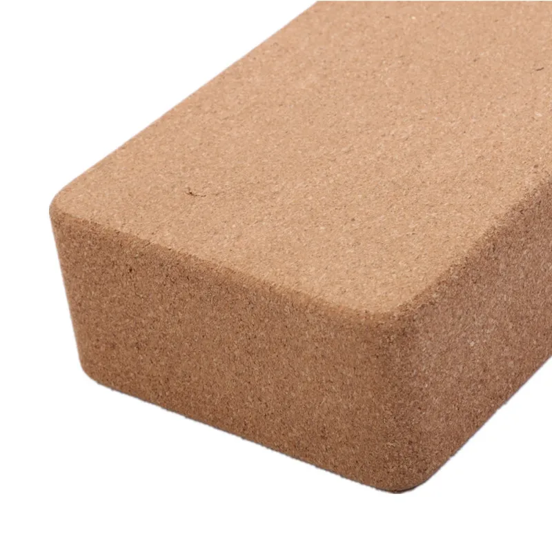 
3*6*9inch Eco-friendly Customized Logo Non-Toxic Non Slip Durable Natural Cork Yoga Block for Yoga Exercises 