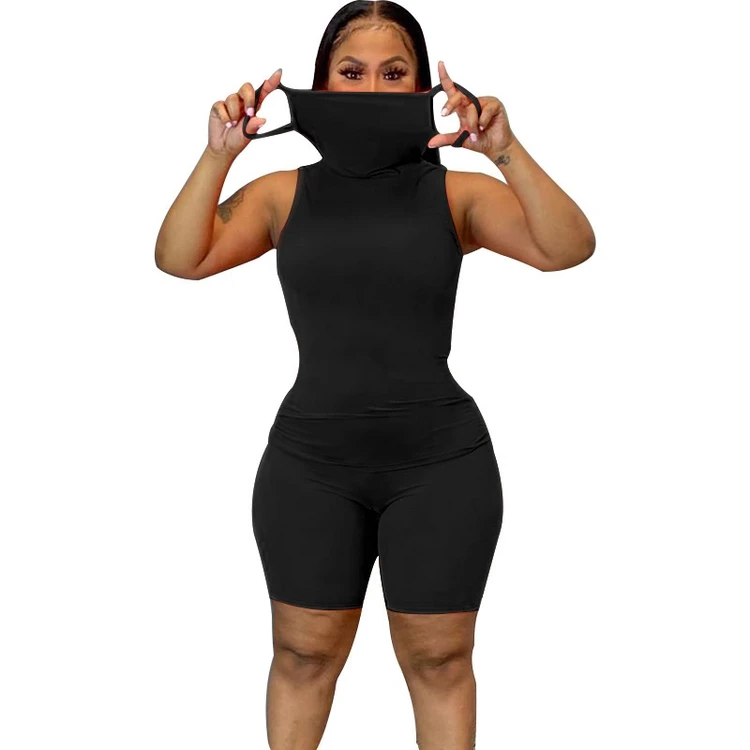 

Hot Selling Women Booty Shorts Cotton Veil And Top 2 Pieces Shorts Two Piece Shorts Set For Women, Red, khaki, green, black, pink,yellow, white, blue, gray, skin, coffee