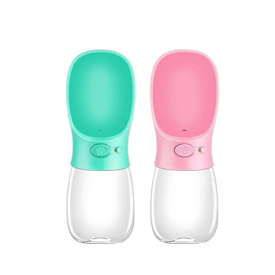 

Mikenda New Products Outdoor Portable Pet Dog Water Bottle, Blue, pink and white