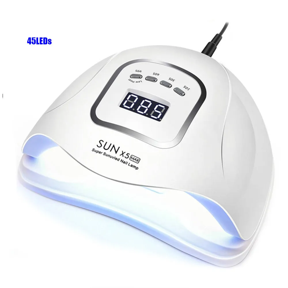 

SUN X5 Max 150W 45 LEDs UV Ice Lamp For Drying Gel Polish Timer Auto Sensor Manicure Tools LED Lamp Nail Dryer