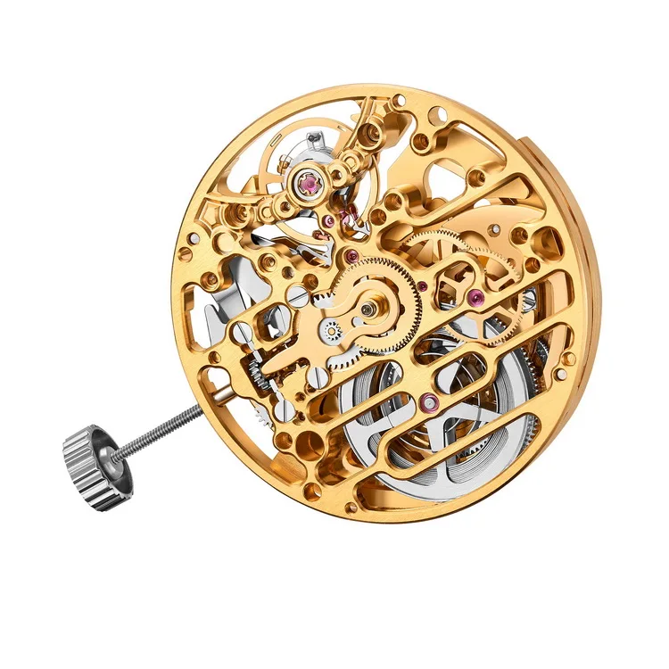 Enloong Luxury Skeleton Mechanical Movement Automatic Long Power 80