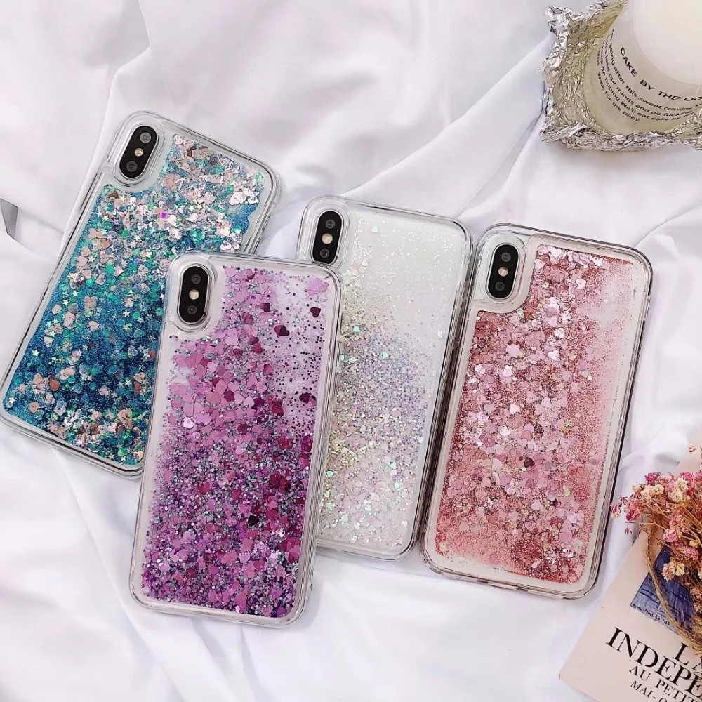 

Fashion Bling Liquid Quicksand Case for iphone 11 Pro Max X XR XS MAX