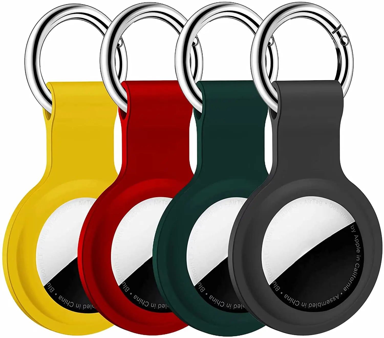 

Newest Products Protable Shockproof Key Ring Silicone Protective Cover Case for Apple Airtags, 8 colors