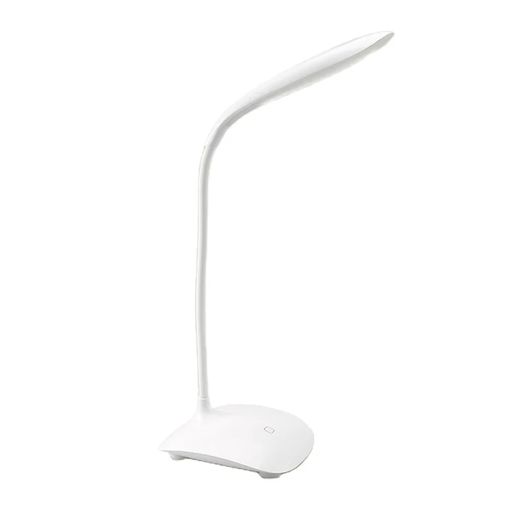 
ABS plastic Portable Touch switch Folding and Dimmable Led Desk Lamp with USB Charge built in battery 