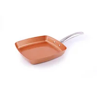 

Induction bottom 24cm aluminum non stick copper square frying pan with handle