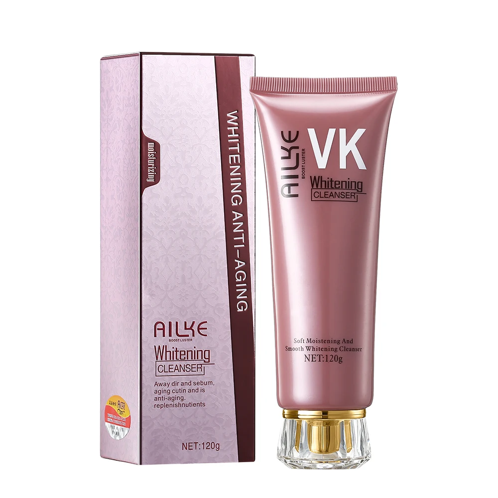 

Ailke Moisturizing Cleansing Foam Acne Cleansing Facial Cleanser Shrink Pores Face Wash, White cream