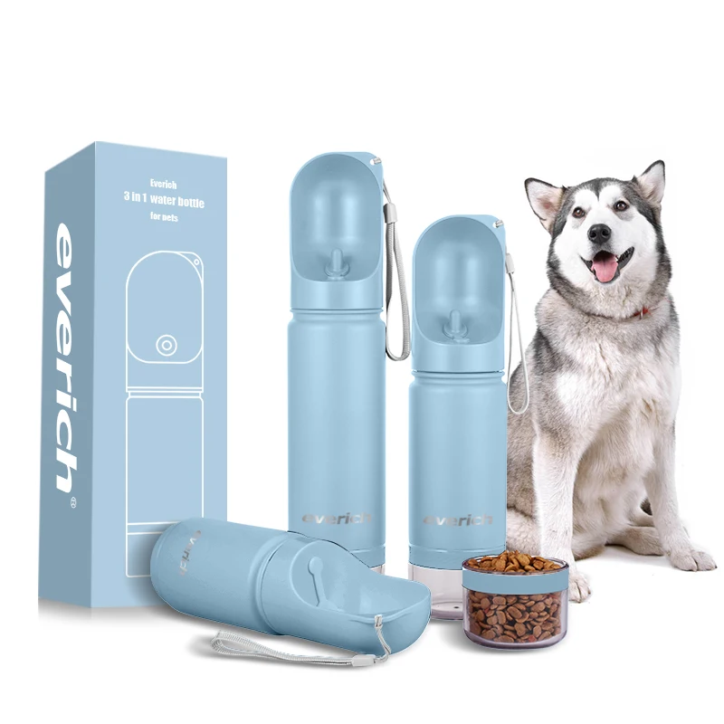 

Pets water bottle BPA free double wall stainless steel dog water bottle drinking water bottle