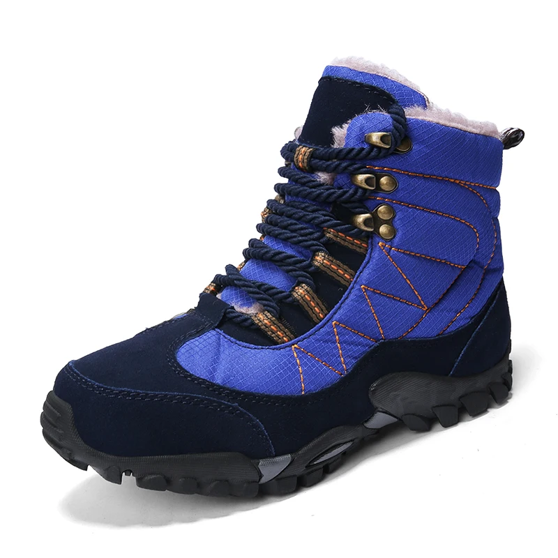 

Winter Keep Warm High Quality Waterproof Winter Snow Men Boots, Black,khaki,blue