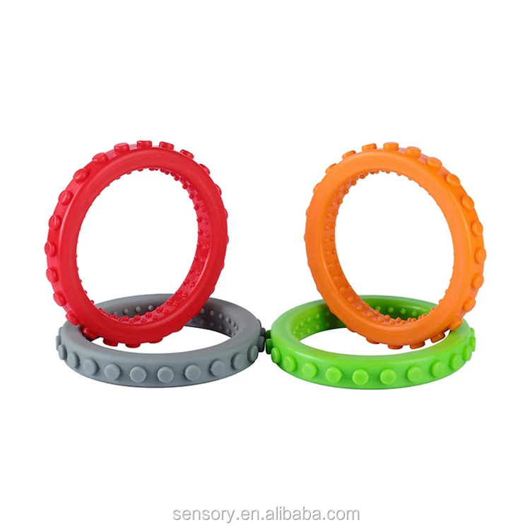 Hot Sale Bpa Free Custom Autism Chewing Bracelets Sensory Chew Teething