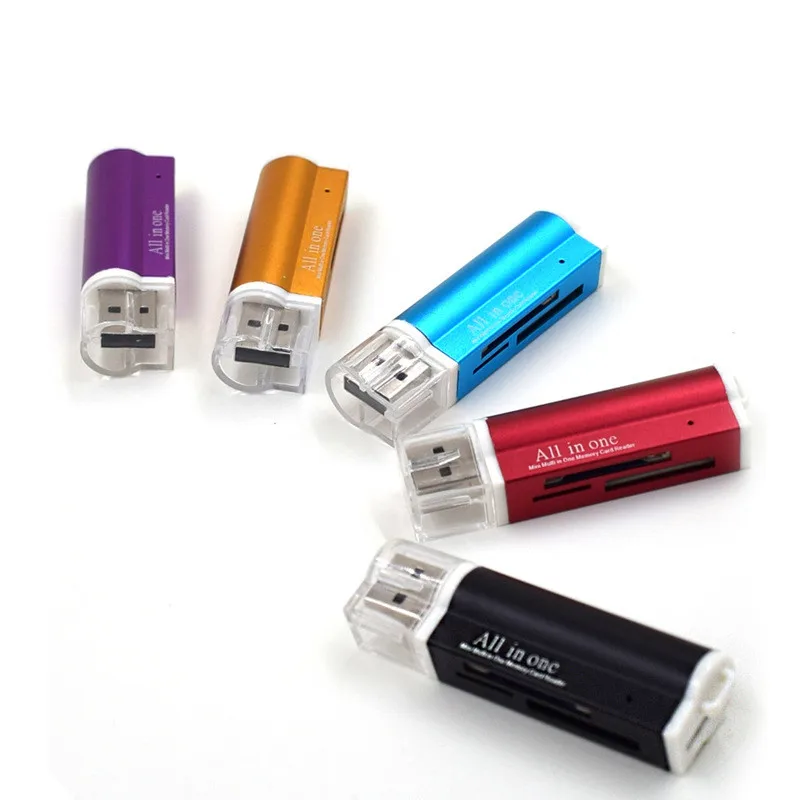 
Hot Sell for Micro SD SDHC TF M2 MMC MS All in 1 USB 2.0 Multi Memory Card Reader 