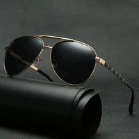 

Newest Design Fashion Men Polarized Metal Sunglasses 2019 Vintage Driving Anti-UV Sun Glasses For Male Lunette De Soleil Homme