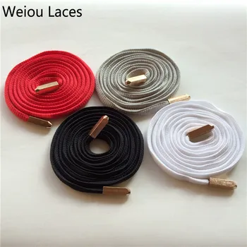 Weiou Laces Fashion Oval Polyester Shoe 