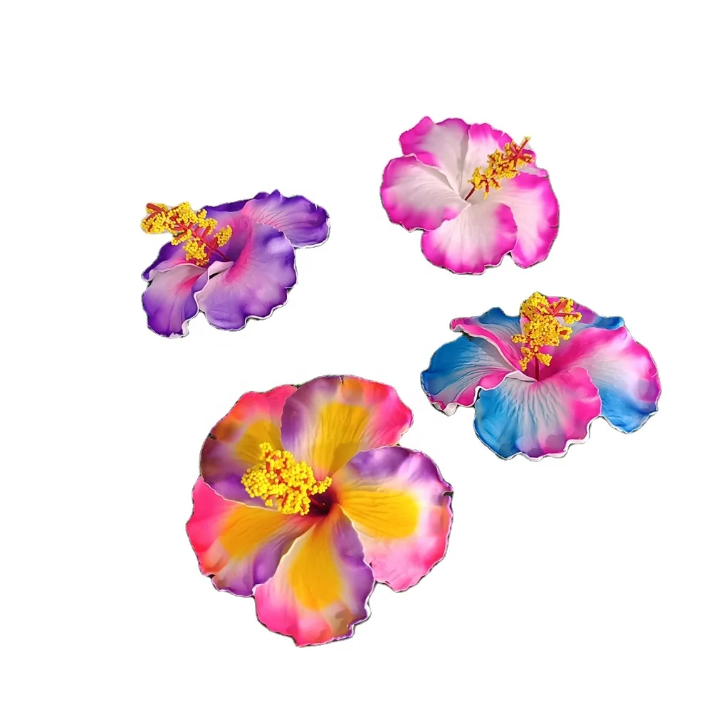 

High Quality Artificial Hibiscus large eva foam hawaiian flower for Tropical Island Party KN-hf090