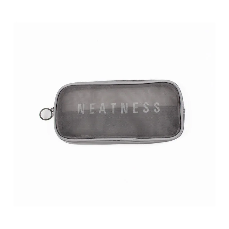 

Medium Gary Superfine mesh make up travel Custom cosmetic ziplock nylon box bag with logo