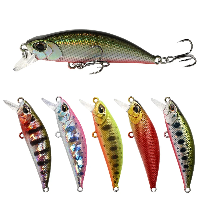 

pesca fishing lure 50mm 5g High quality and good price sinking hard bait minnow lures fish bait lures, 15colors