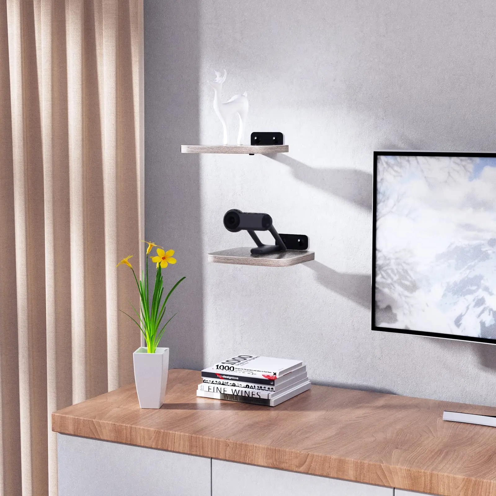 

speaker soundbar universal wall mounted bracket, Black or commission
