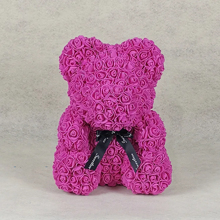 fake rose bear