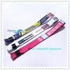wholesale polyester sublimation wristband with one use off lock for valentines gifts