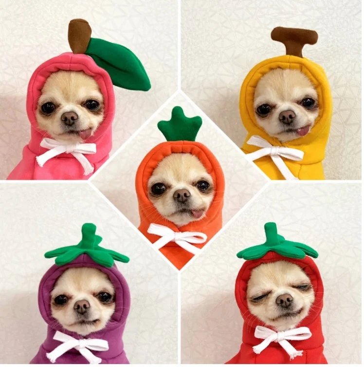 

Pet Clothes Dog Hoodie Sweat shirt Fruit Warm Coat Sweater Costume