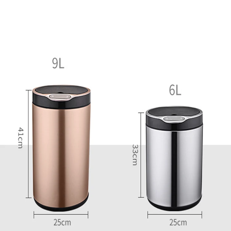 

China wholesale touch-free smart automatic sanitary bins waste garbage bin trash can with sensor