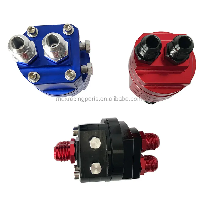 An10 Universal Auto Adjustable Aluminum Engine Oil Pressure Filter Temp