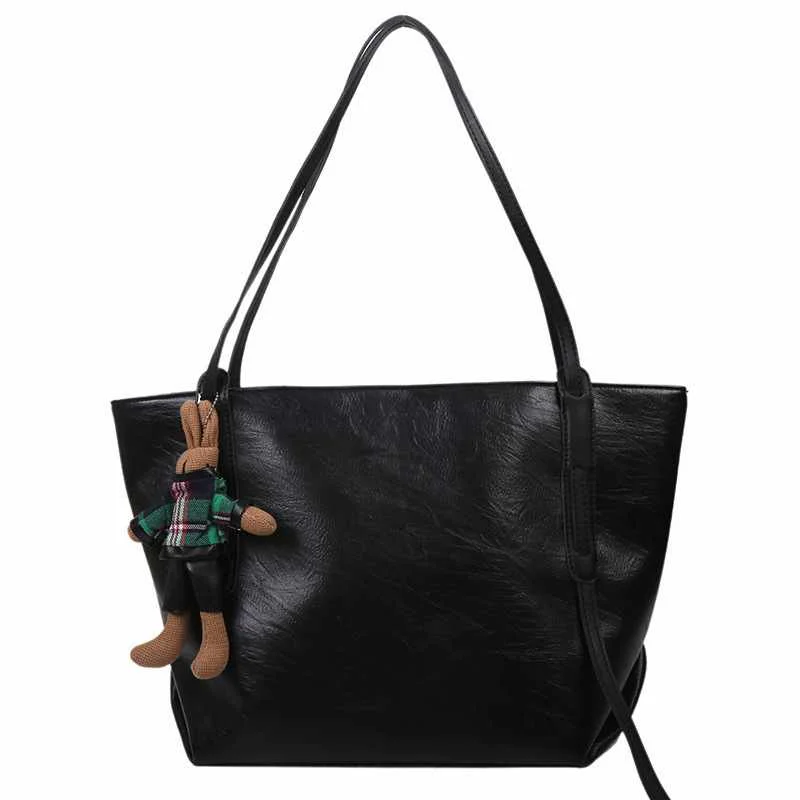 

Autumn large-capacity ladies bag trendy fashion one-shoulder tote bag simple casual handbag