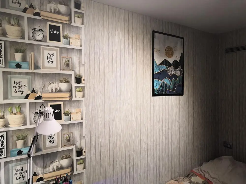 Nordic Abstract Geometric Mountain Landscape Wall Art Canvas Painting