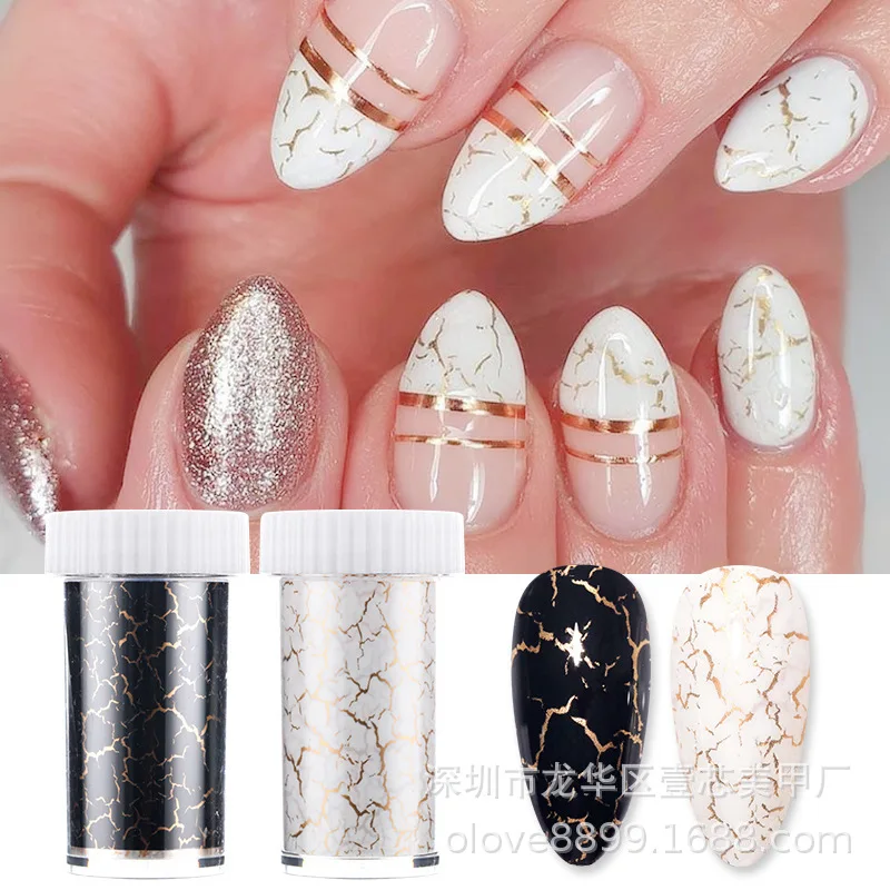 

Pattern Nail Art Transfer Paper Stickers Halo Dyed Marble Japanese Style DIY Decoration Starry Sky Nail Marble New 3D, Mixed color