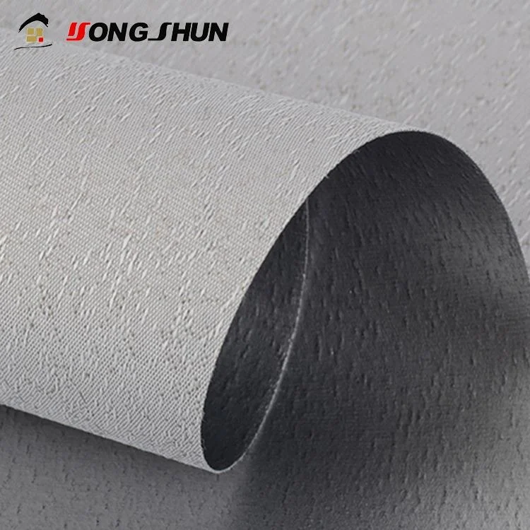 

Hot sale office window blackout plain polyester silver coating roller blind fabric