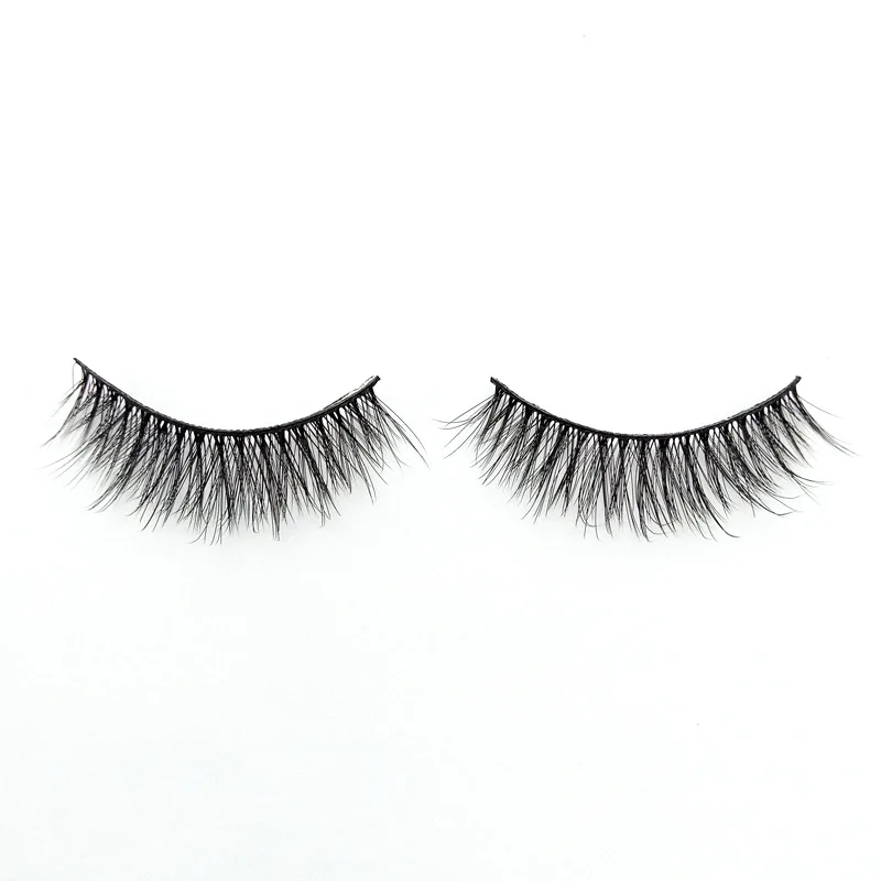 

ZH factory sales 3 Pair Fake EyeLashes Wholesale Custom Makeup Private Label False Eyelash, Black