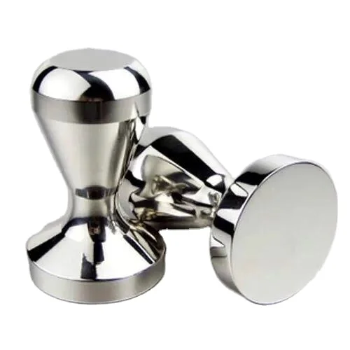 

Calibrated Espresso Tamper Coffee Tamper with Spring Loaded Flat Stainless Steel Base, Metal