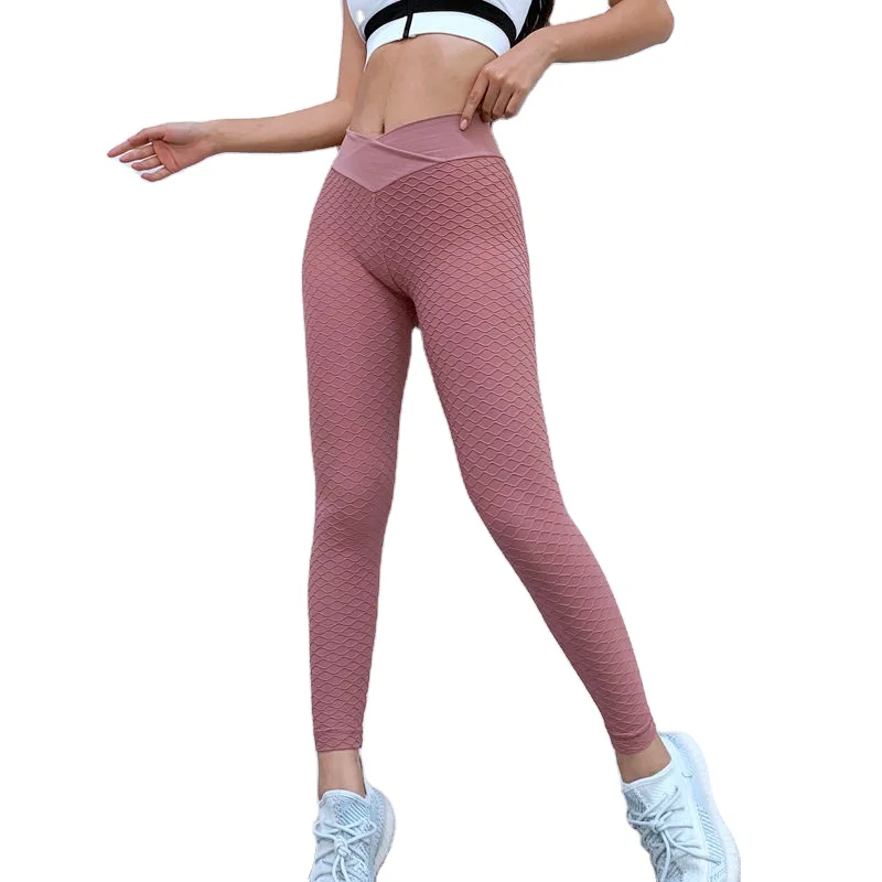 

Hot style Butt Lifting Yoga Pants Tight Stretch Fitness Trousers, Green/blue/grey/pink