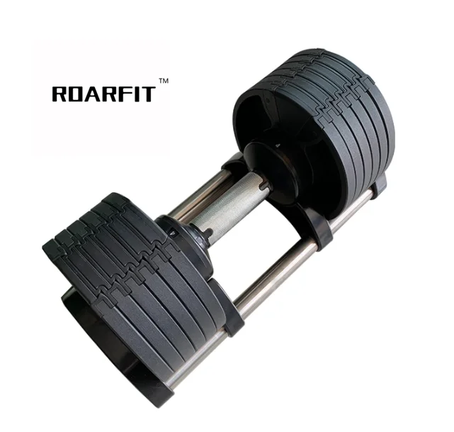 

ROARFIT Gym Dumbbell Set Weightlifting Wholesale Fitness 20kg Adjustable Dumbbell, Black