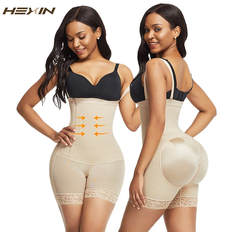 

Wholesale New Listing Elasticity Adjustable Hooks And Zipper Women Fat Tummy Control Waist Trimmer Hip Enhancer Shapewear, As show