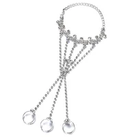 

HW017 nickel metal color with diamond bracelet garment jewelry