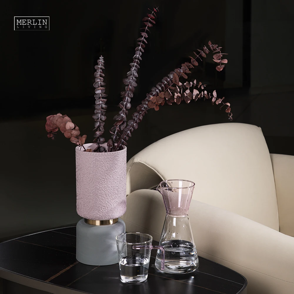 

Merlin Living White Vase Modern Home Decor Minimalist Ceramic Flower Vase For Home Decor