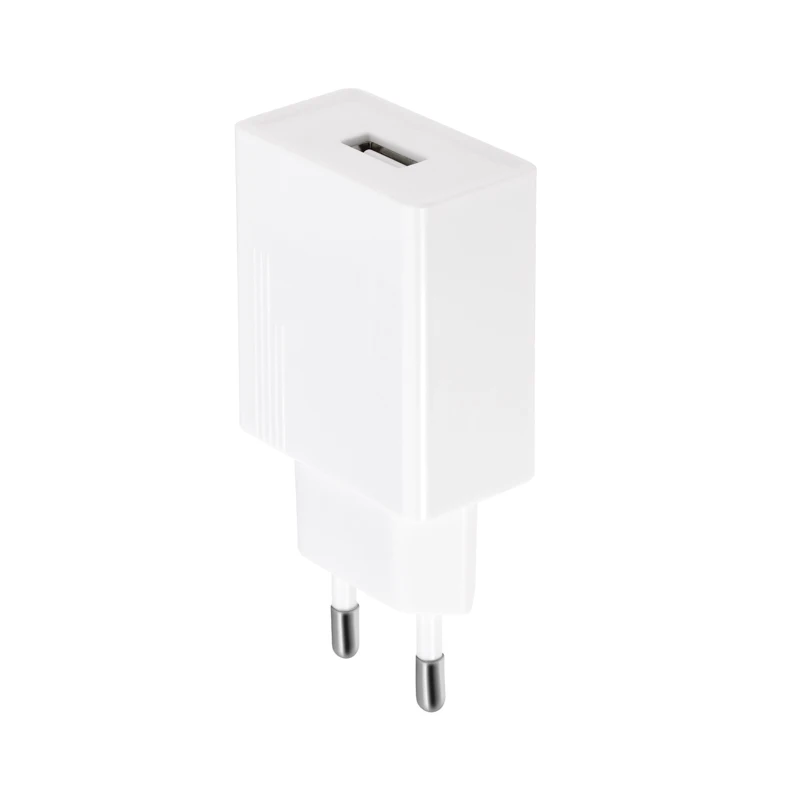 

5V 2.4A USB fast adapter travel Charger 5V 2.4A 12W single USB wall charger, White/black