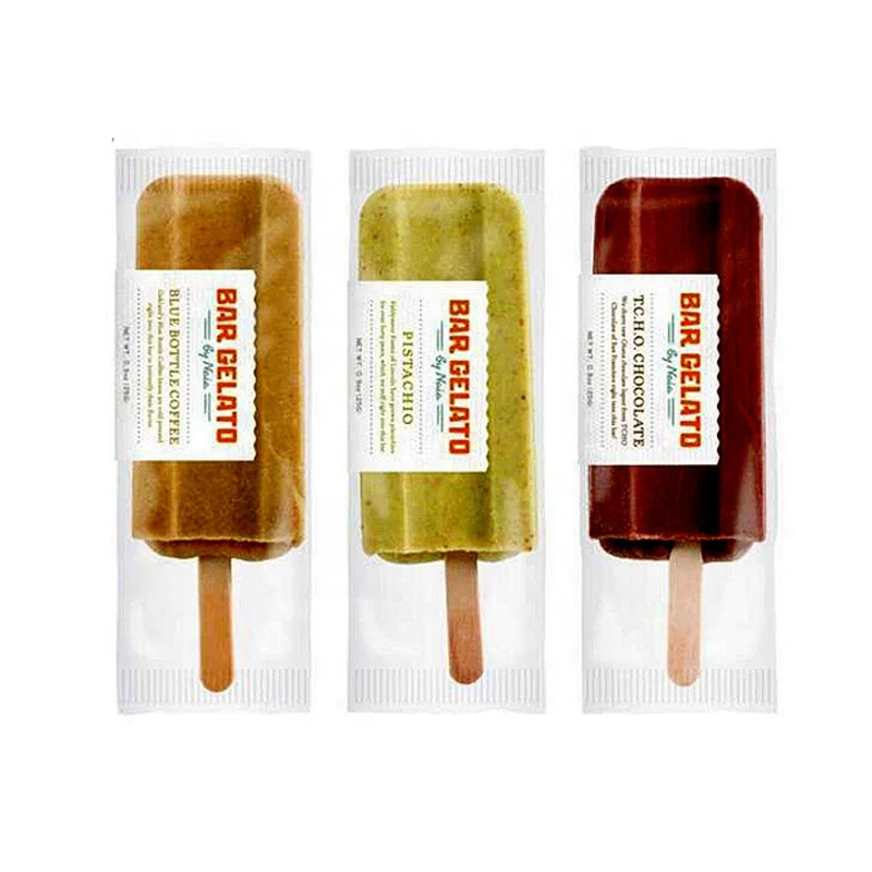 Plastic Biodegradable Popsicle Packaging Bag Transparent Poly Bags