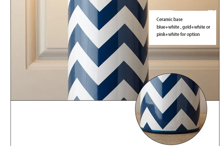 Modern Decorative Home Hotel Office Living Bedroom Bedside Ceramic Fabric shade Table Lights