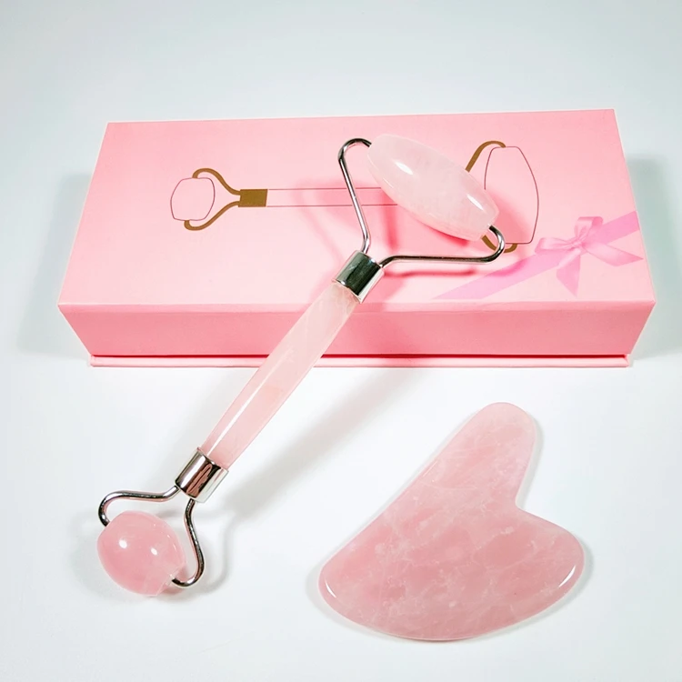 

Stone face roller boxs Amazon Hot sale jade roller Facial Massage