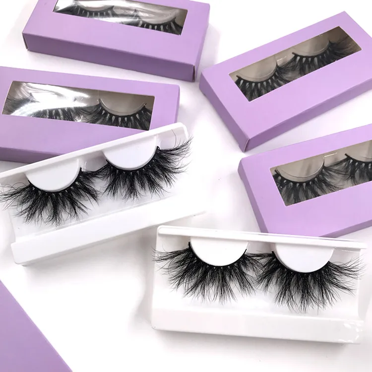 

New style eyelash vendor customized boxes lashes mink 25mm eyelashes vendor