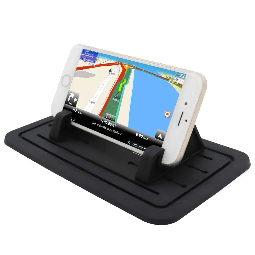 

Cell Phone Holder for Car Silicone Car Phone Dashboard Car Pad Mat Vehicle GPS Mount Universal Fit All Smartphones,, Customized color