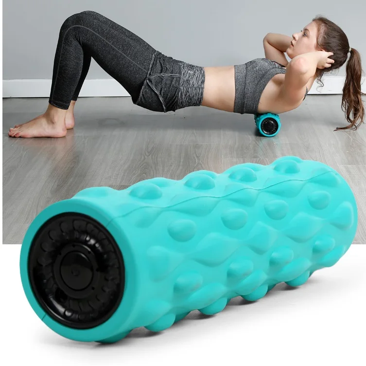 

HUIFAN Fitness Electric Yoga Roller Massage EVA/PU Vibrating Foam Roller, Black