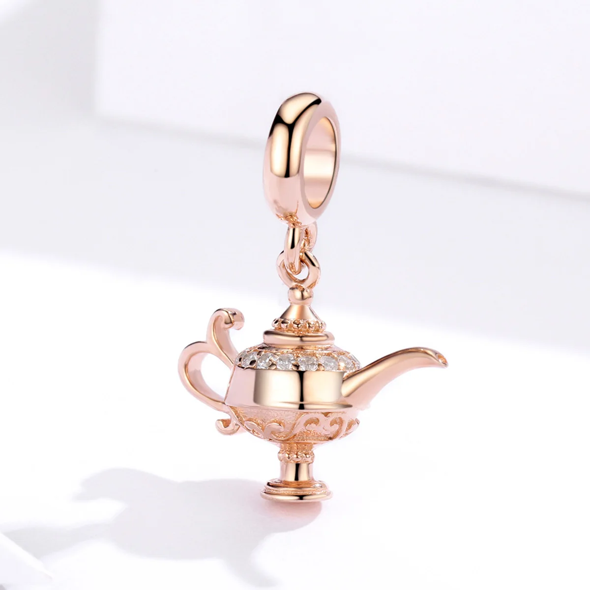 

Authentic 100% 925 Sterling Silver Aladdin's Magic Lamp Charm fit Women Bracelet & Necklaces DIY Jewelry Making