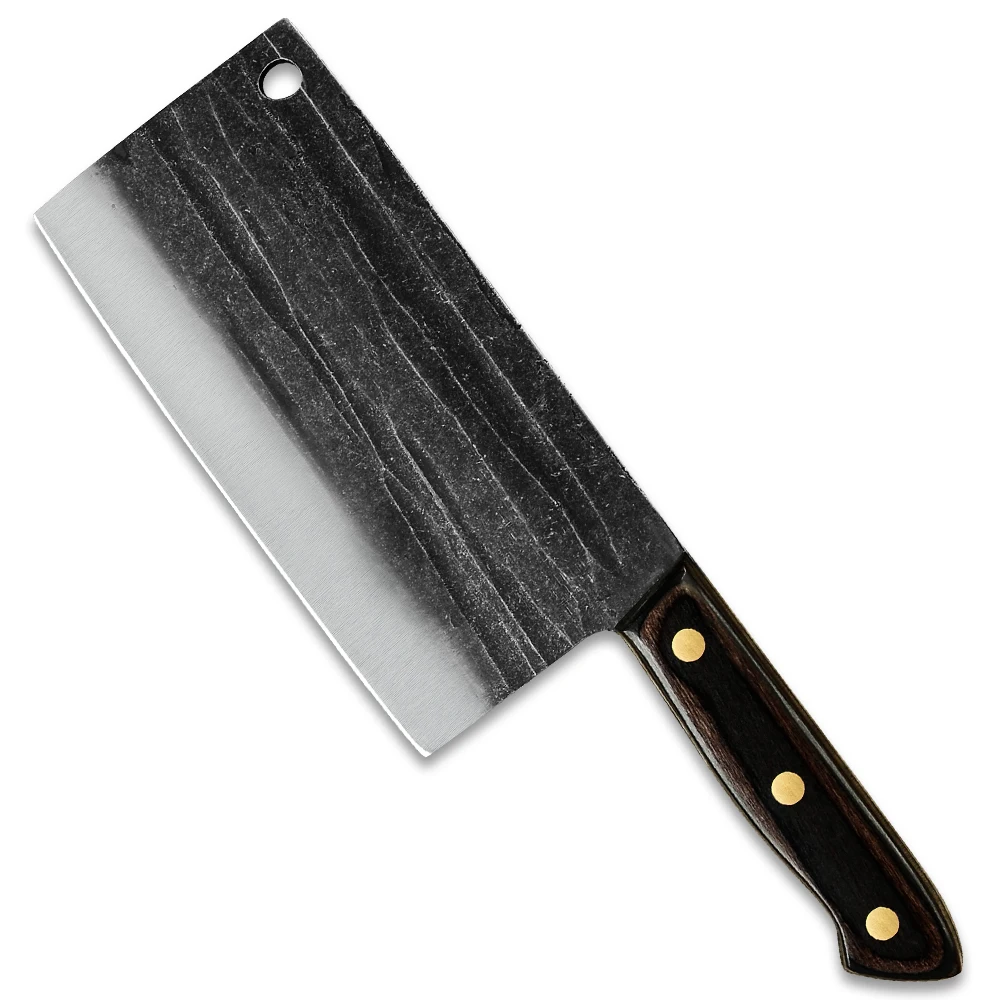 

Super Sharp Powerful  Durable Wood Handle Stainless Steel Bone Chopping Hand Made Butcher Meat Cleaver Knife